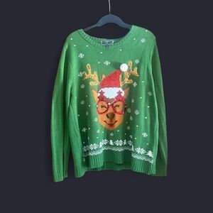 Karen Scott Green Knit Sweater